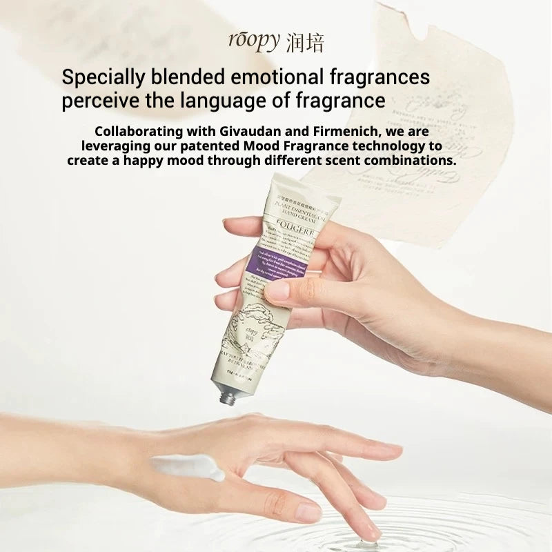 Roopy Moisturizing Hand Cream Essence Delicate Non Greasy Anti Barb Wooden Sandalwood Better Than Perfume75g Autumn Winter 75g
