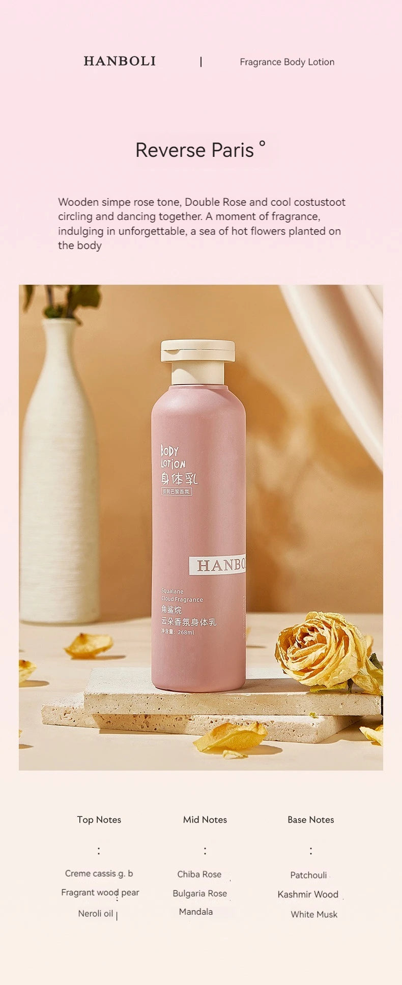 Squalane Fragrance Body Lotion Mild Moisturizing Refreshing Non Greasy Perfume Flavor Skin Rejuvenating Body Lotion