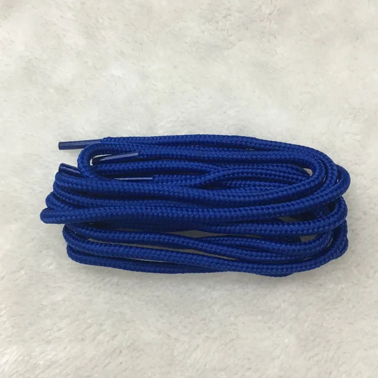 1Pair Round Solid Shoelaces Top Quality Polyester Shoes Lace Solid Classic Round Shoelace Sneakers Boots Shoes String YD-1