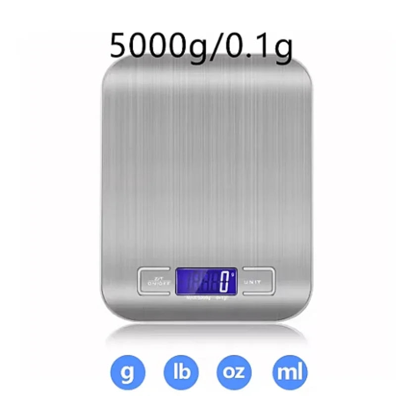 5/1kg Household Kitchen Diet Scales Measuring Tool Slim LCD Digital Electronic Weighing Scale Scale Electronic Food Scales New