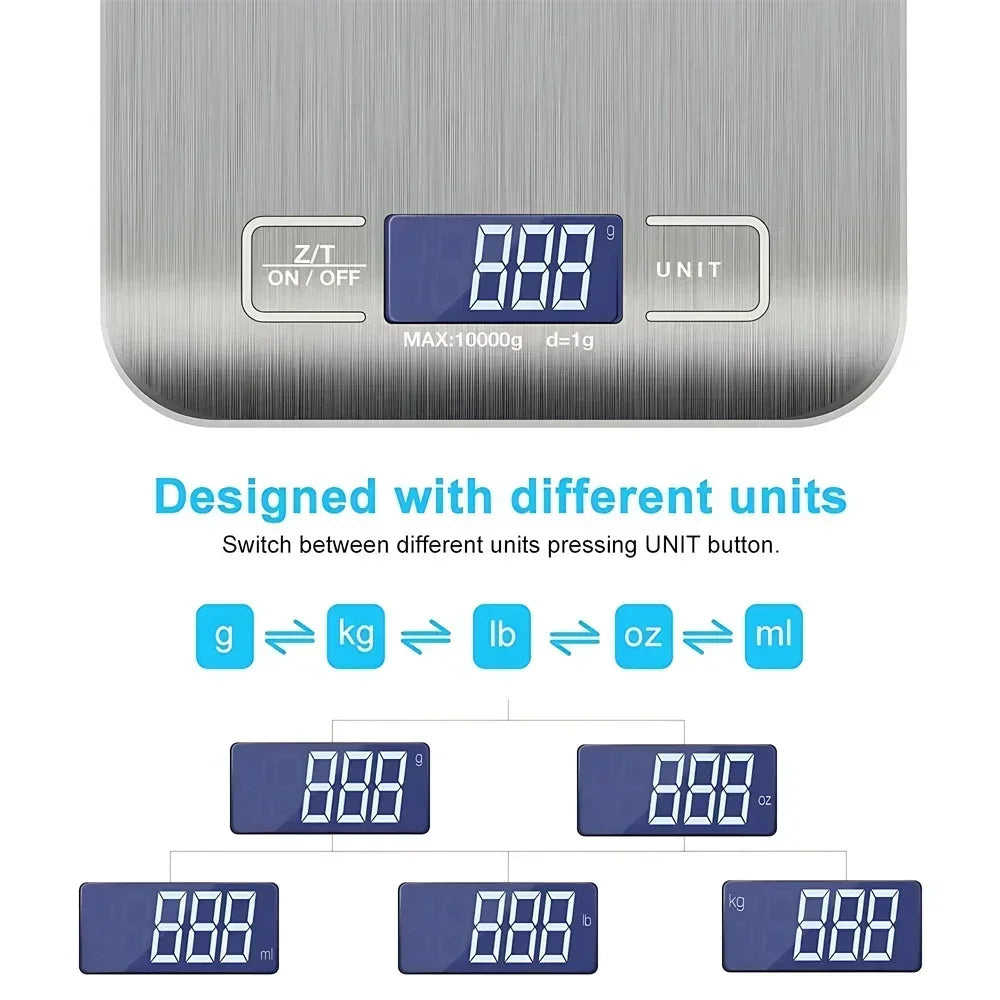 5/1kg Household Kitchen Diet Scales Measuring Tool Slim LCD Digital Electronic Weighing Scale Scale Electronic Food Scales New