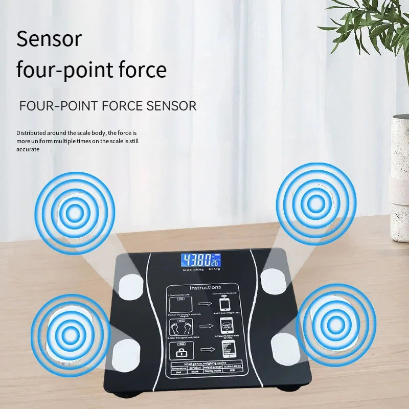Weight scale electronic weighing smart body fat scale household precision charging small durable weight loss weighing scale