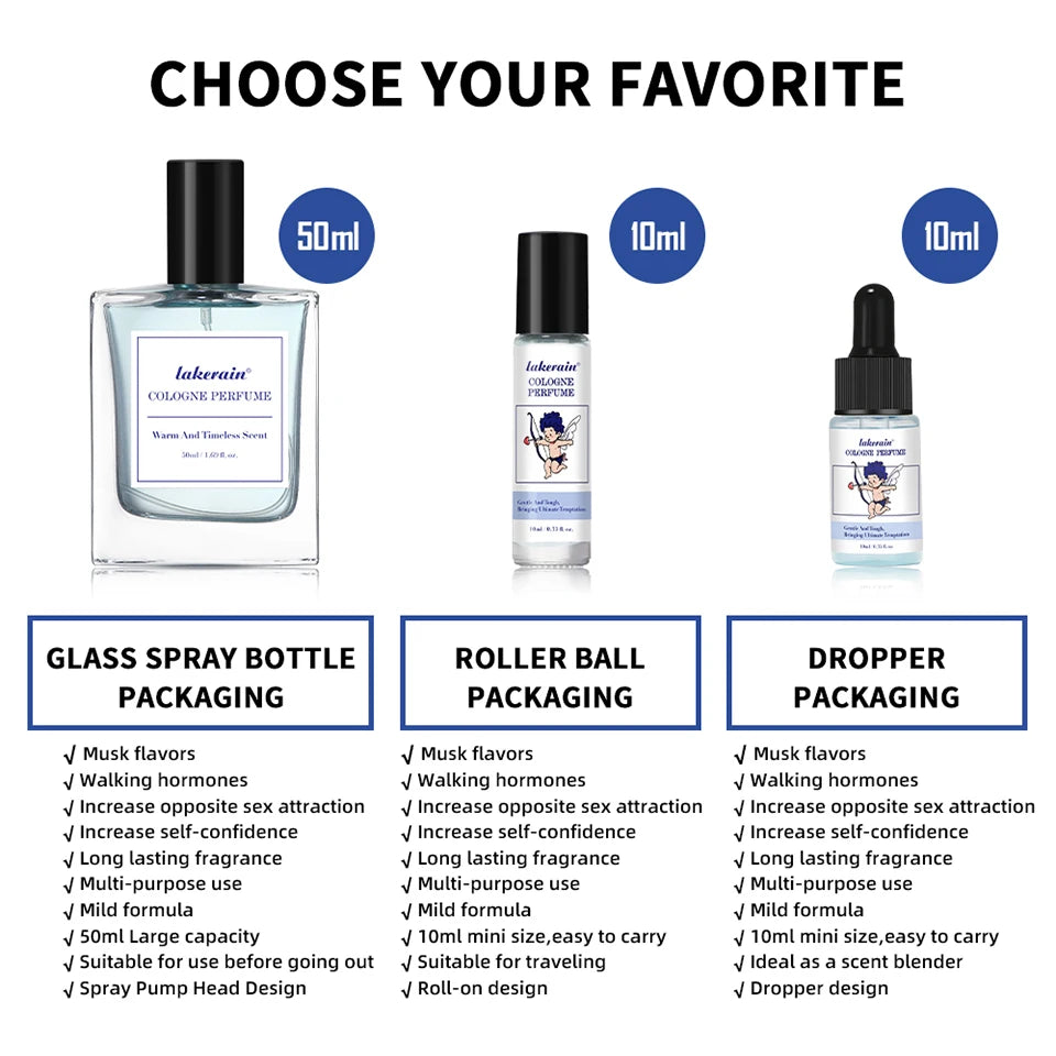 Perfume for Men Charming Cologne for Men Perfume Man 50ml with Unique Scent Formula Pheromone Perfume Attract Women