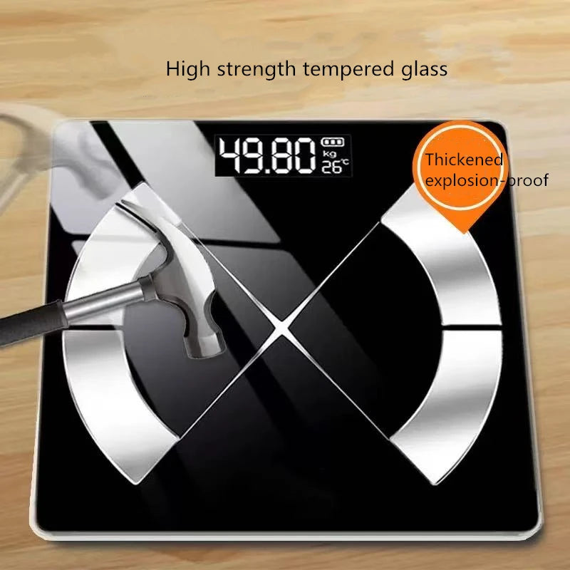 Weight Loss Weighing Device LED Display Smart Body Weight Scale USB Charging Precision Electronic Scale for Home Office Adult