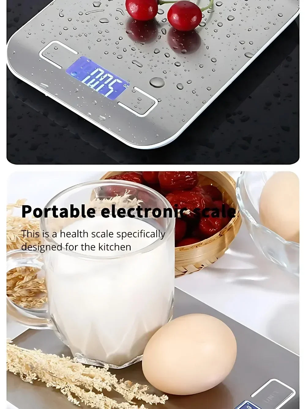 5/1kg Household Kitchen Diet Scales Measuring Tool Slim LCD Digital Electronic Weighing Scale Scale Electronic Food Scales New
