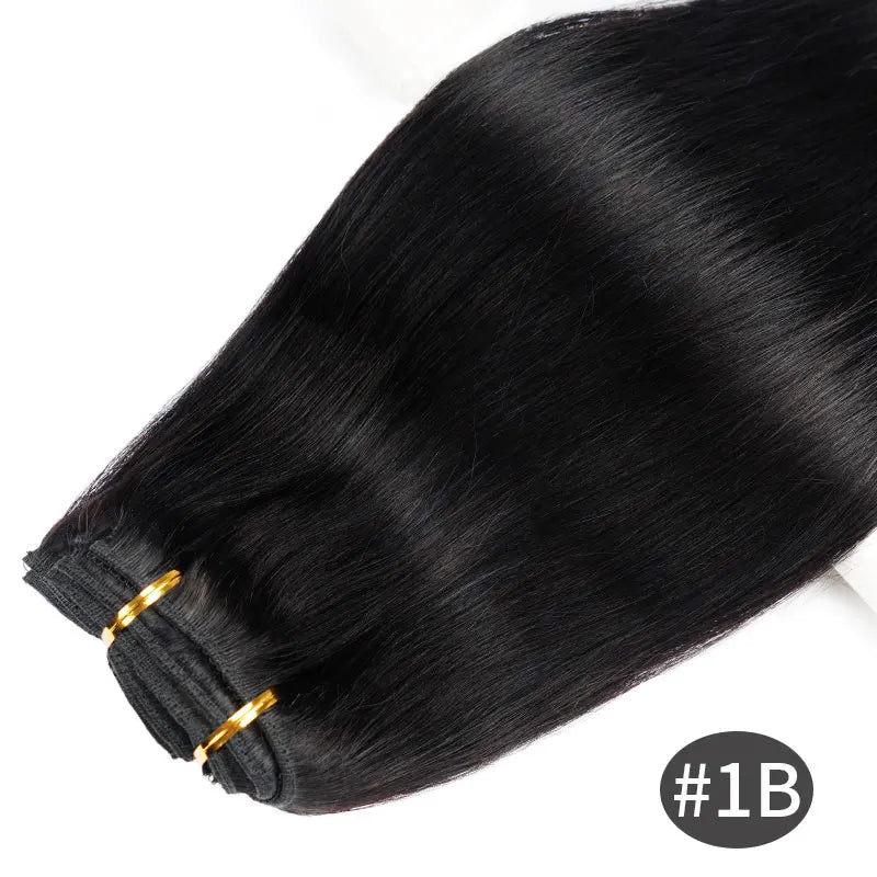 Doreen 160G 200G 240G Volume Series Brazilian Machine Remy Straight Clip In Human Hair Extensions Full Head 10Pcs 16 to 24 Inch