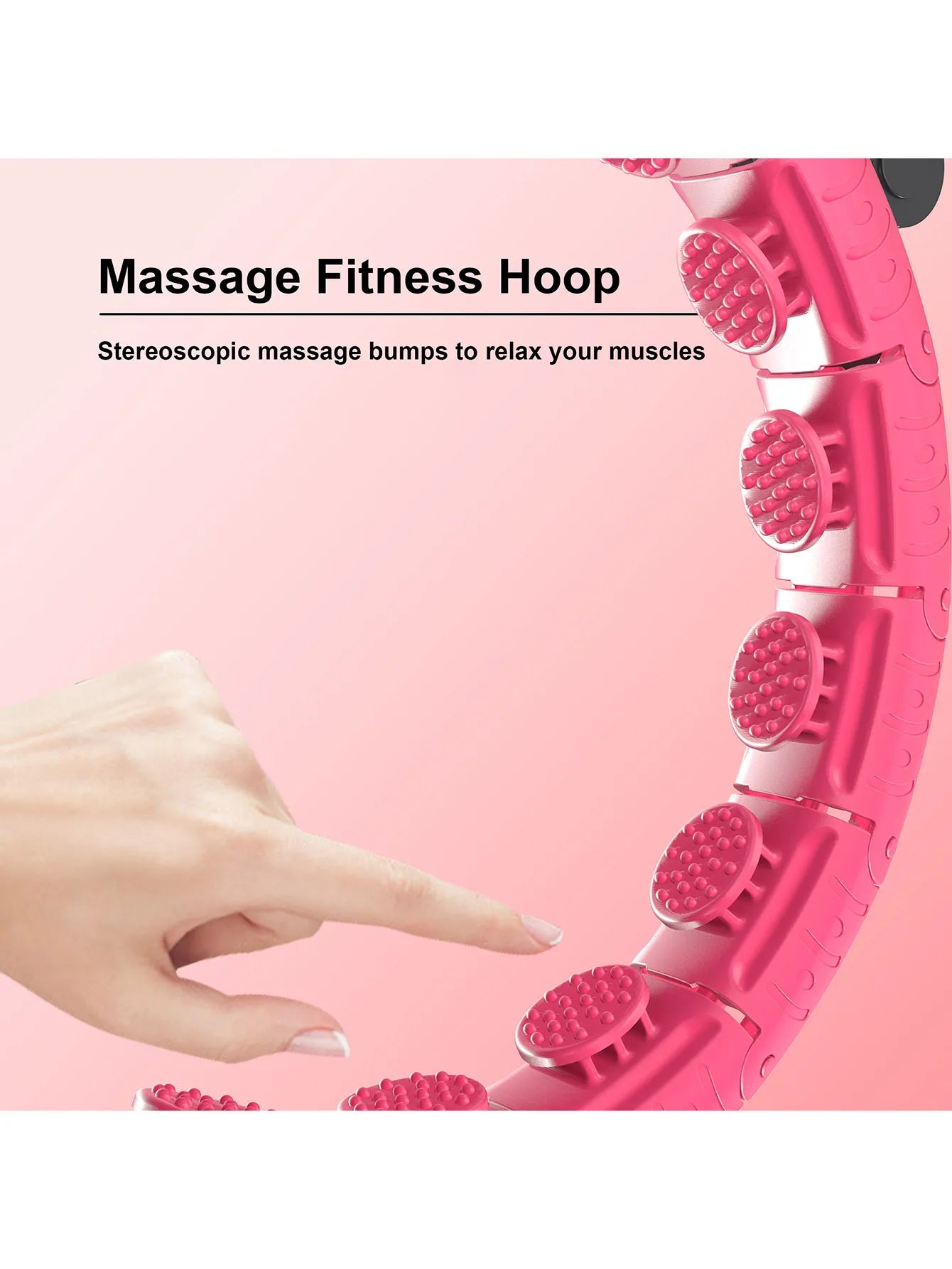 Weighted Massage Fitness Circle Hoops Weight Loss Detachable Links ,Exercise Weight Loss Sport Hoop