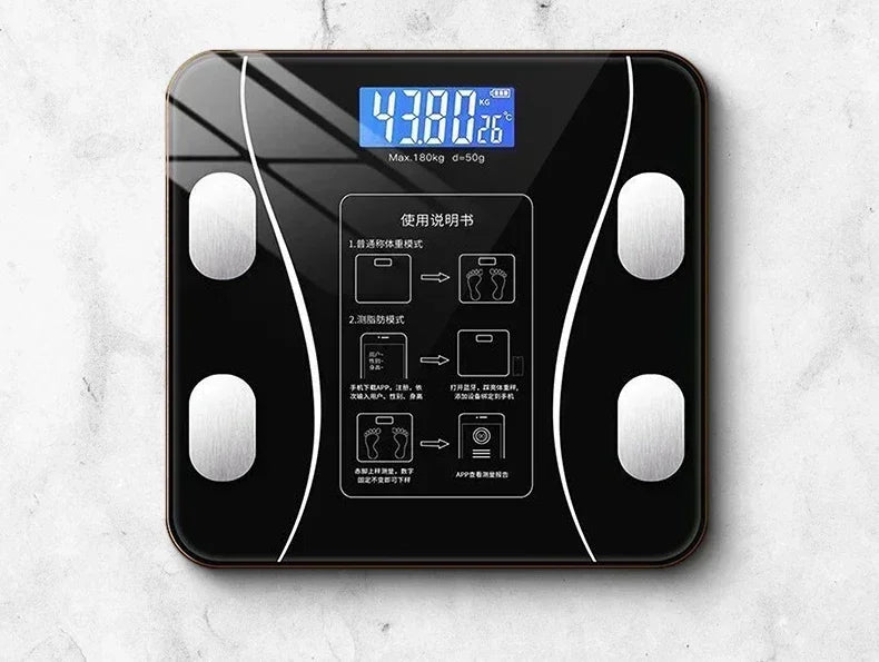 Weight scale electronic weighing smart body fat scale household precision charging small durable weight loss weighing scale