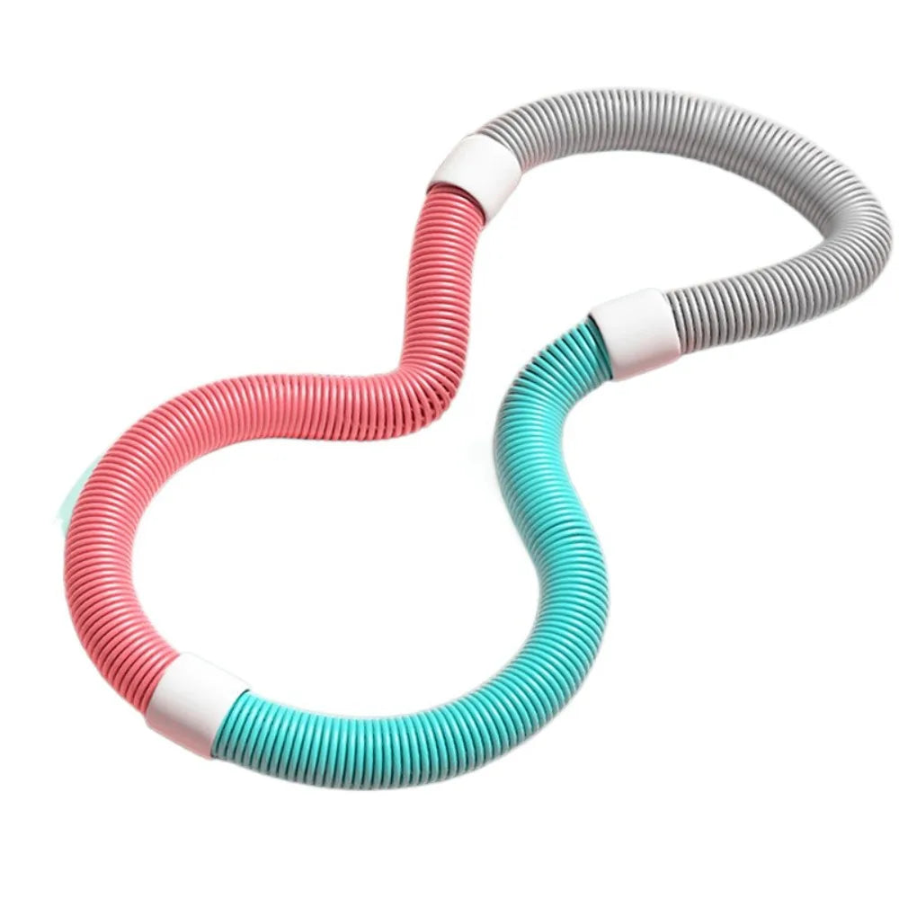 Soft Spring Sports Hoop Waist Trainer Slient Slimming Belly Weight Loss Circle Foldable Without Harm Weighted Exercise Hoops