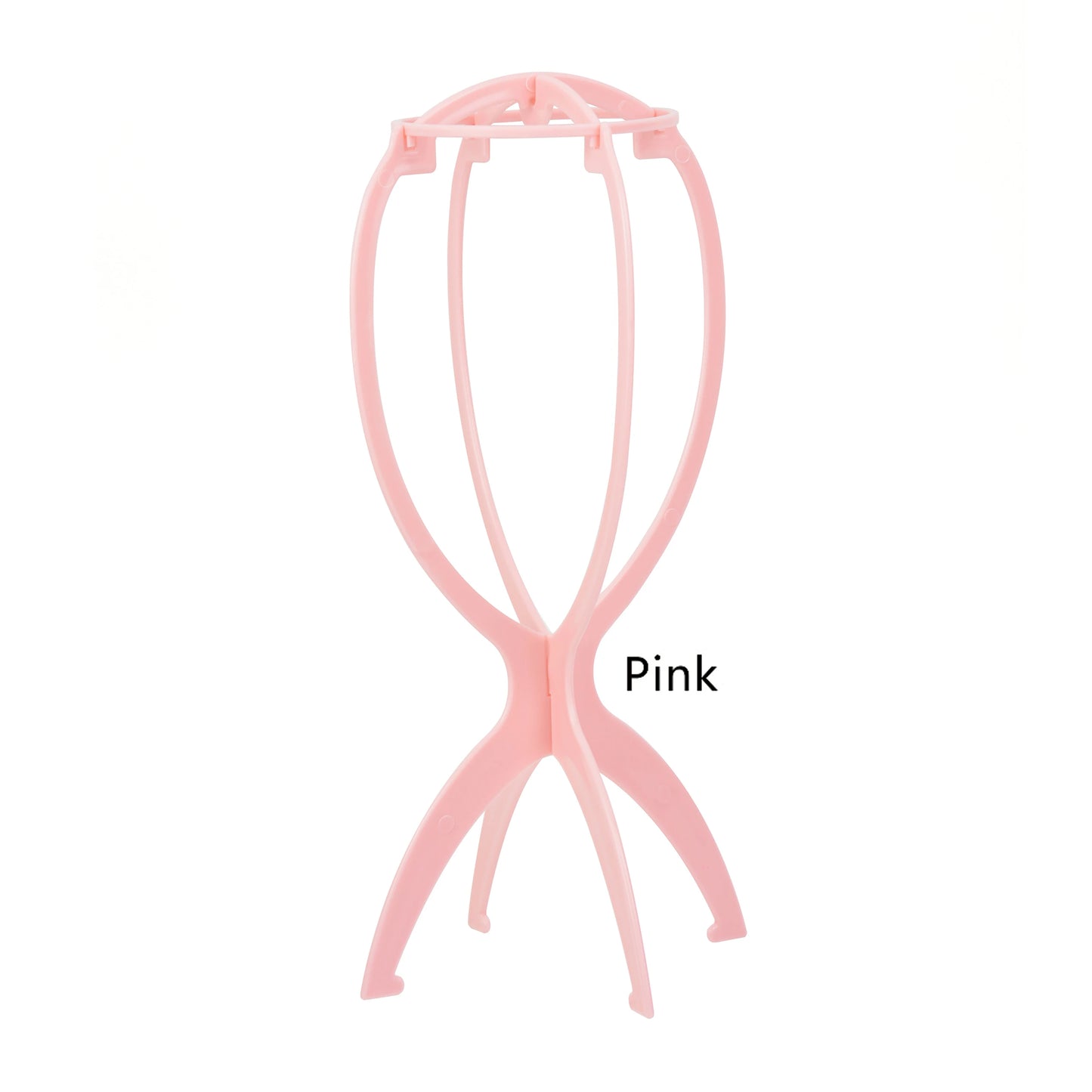 1PC Colorful Ajustable Wig Stands Plastic Hat Display Wig Head Holders 16.5x34cm Mannequin Head/Stand Portable Folding Wig Stand