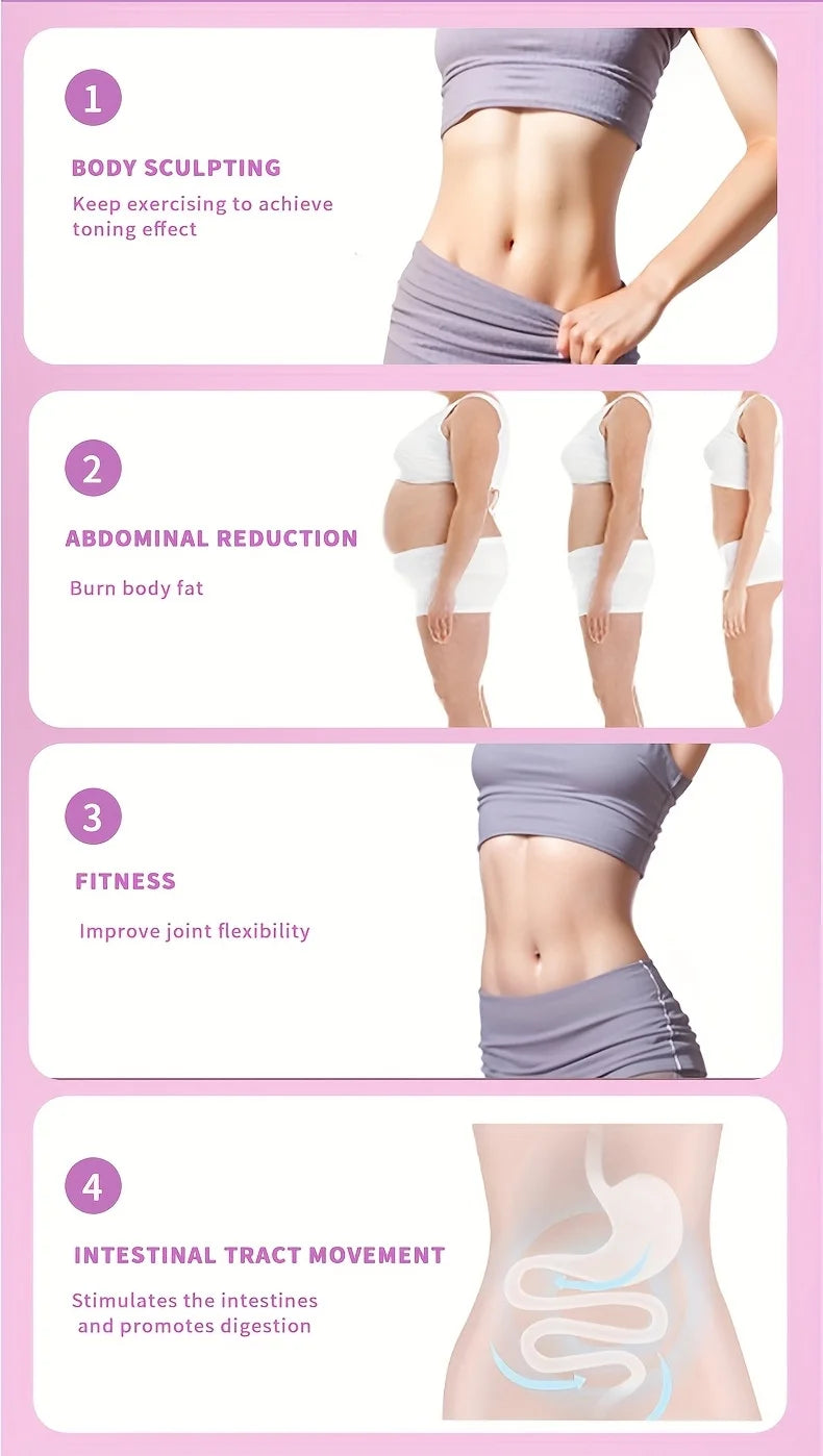 Weighted Fitness Hoop for Adults & Kids Detachable Knots Abdomen Weight Loss 2 in 1 Abdomen Fitness Weight Loss Massage