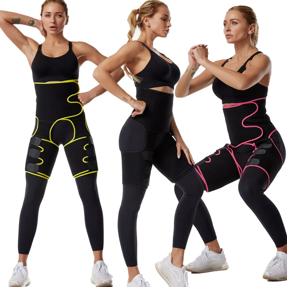 Waist Trainer for Women,3 In 1 Waist Thigh Trimmer and Weight Loss for Workout,Body Shaper Weight Loss Butt Lifter Waist Trainer