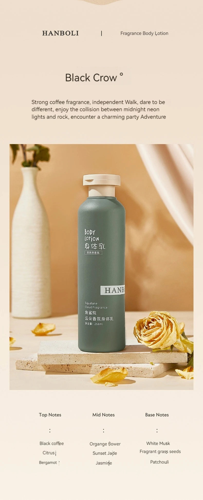 Squalane Fragrance Body Lotion Mild Moisturizing Refreshing Non Greasy Perfume Flavor Skin Rejuvenating Body Lotion