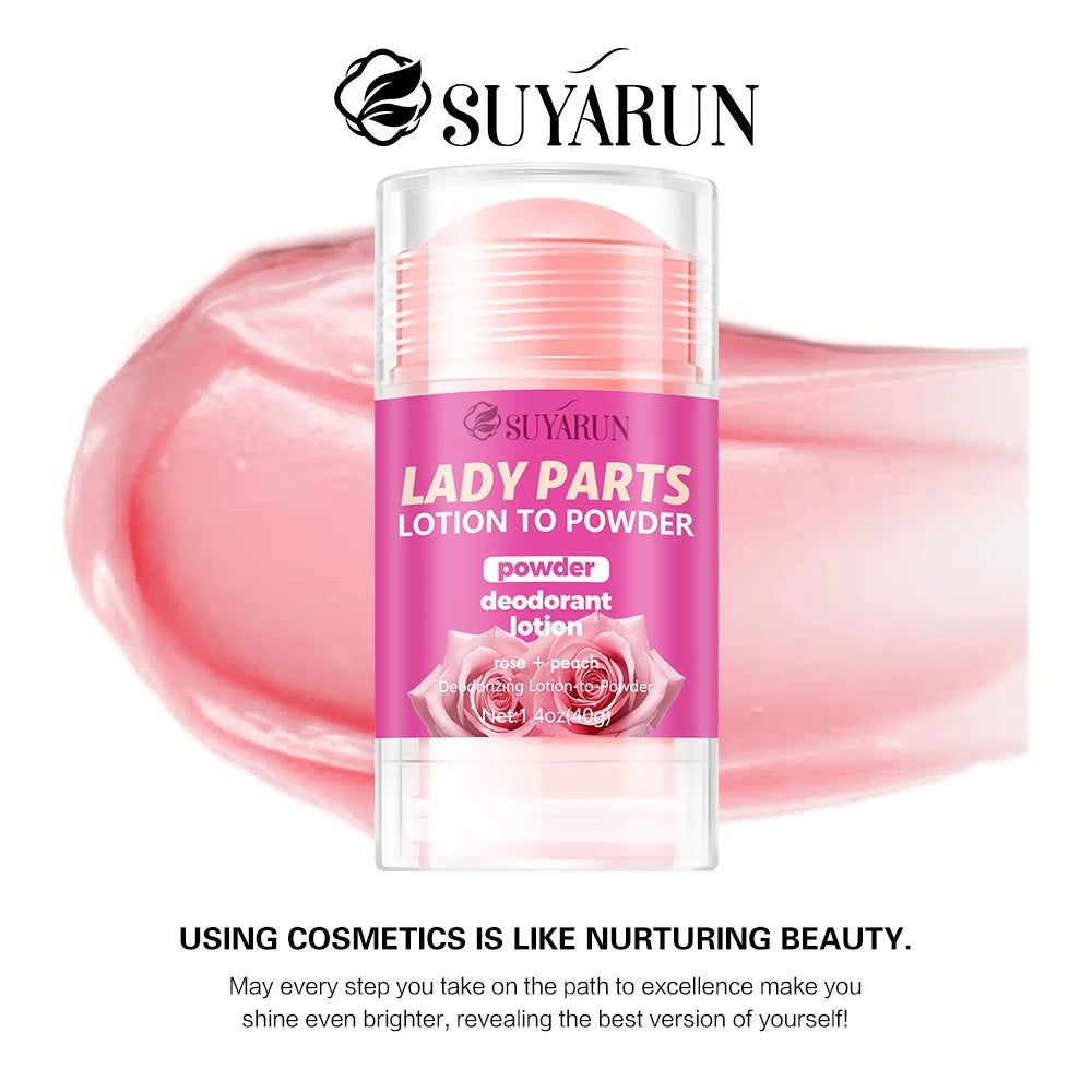 SUYARUN Ladies Deodorant Anti-Sweat Moisturizing Refreshing Long-Lasting Comfort Fragrance Body Care Product.
