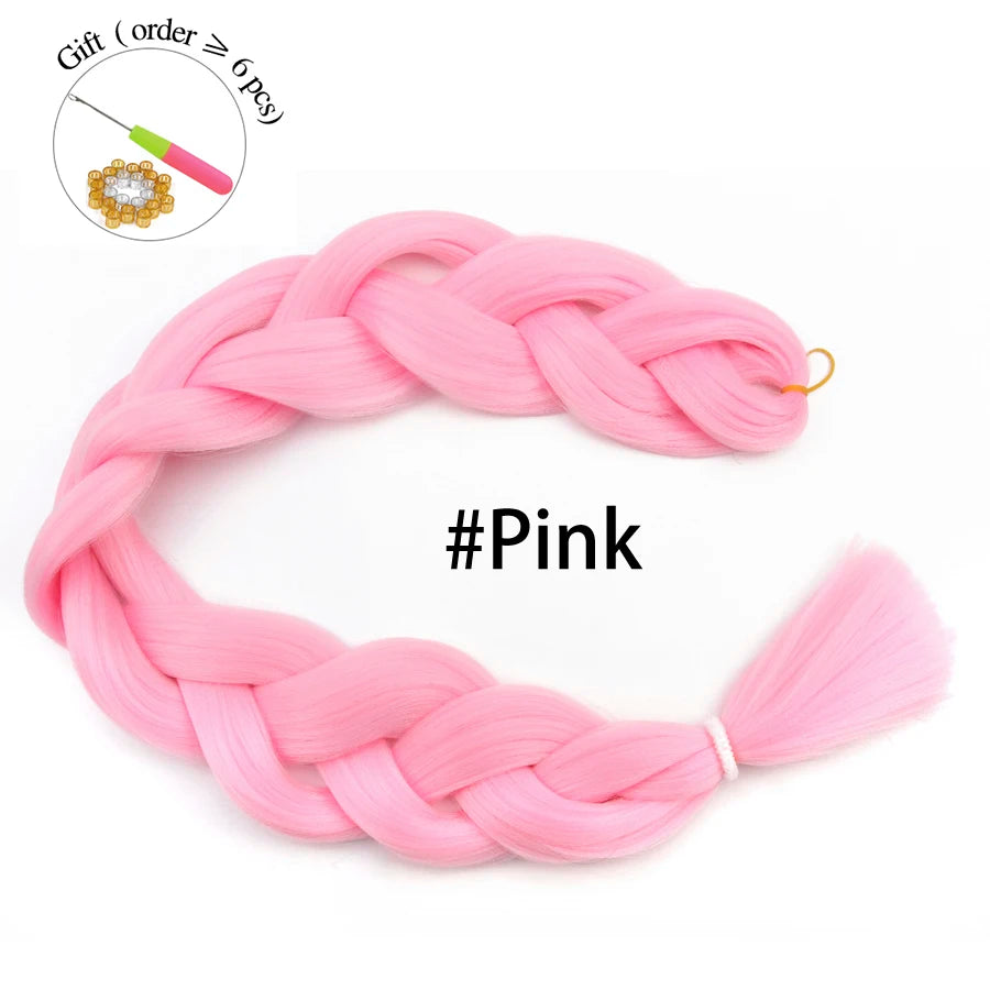 Super Long 165G 200cm Hair Synthetic Jumbo Braiding Hair Extension Heat Resistant Fiber African Ombre Jumbo Braid Hair Women