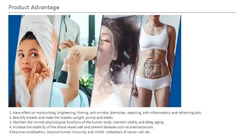 Deep-sea Fish Collagen Powder,99% Hydrolyzed Marine Fish Collagen Powder Beauty and wrinkle removing