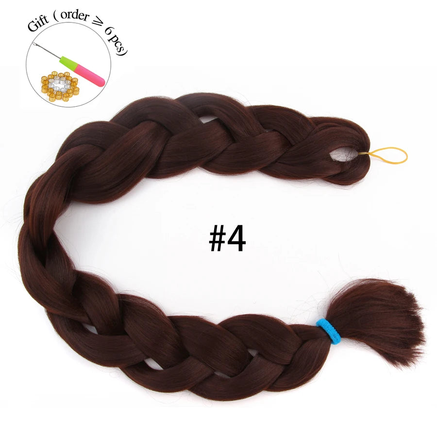 Super Long 165G 200cm Hair Synthetic Jumbo Braiding Hair Extension Heat Resistant Fiber African Ombre Jumbo Braid Hair Women
