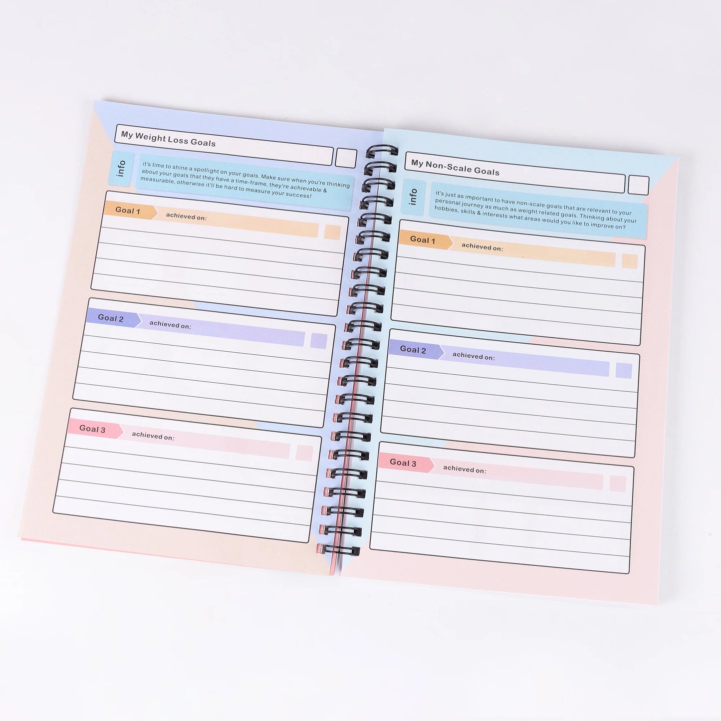 Weight loss diary: weight loss plan, daily activity tracker, Exercise diary, diet tracking, and goal setting exercise plan for f