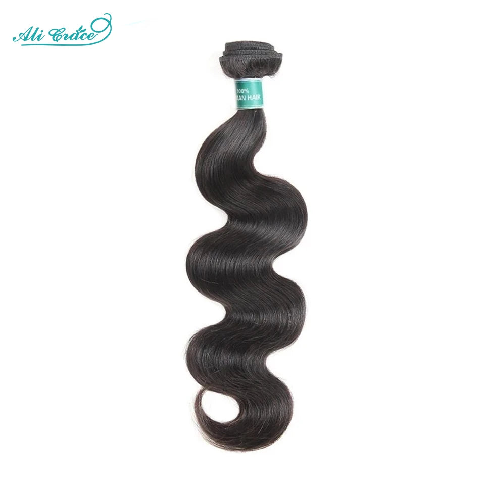 Ali Grace Hair Body Wave Bundles Human Hair 1/3/4 Pcs 100% Remy Human Hair Bundle Brazilian Hair 30inch Body Wave Hair Extension