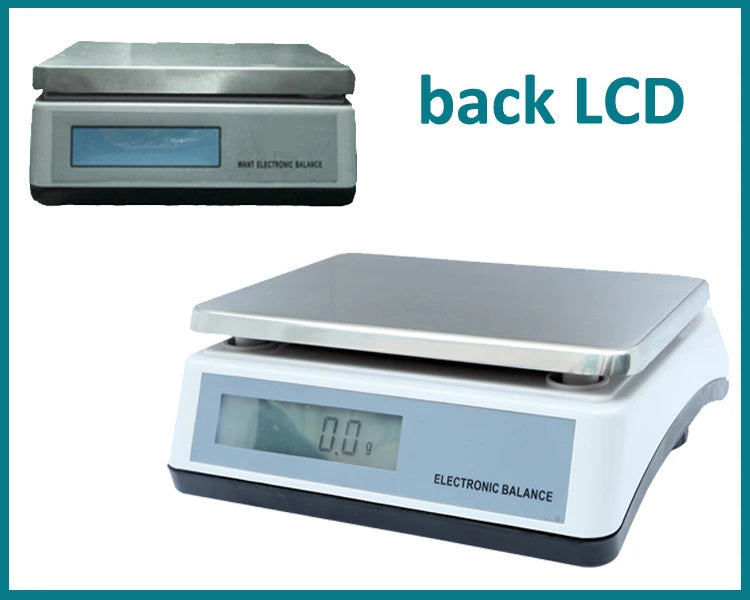 10kg 20kg 30kg 0.1g Under Weighing Hook Weight Platform Electronic Balance Weigher Digital Scale