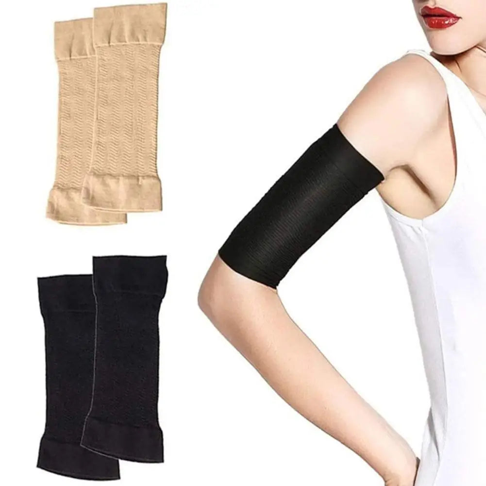 2pcs Arm Sleeve Weight Loss Calories Off Slim Slimming Arm Shaper Massager Sleeve Wrap Weight Loss Fat Burning Running Arm Cover