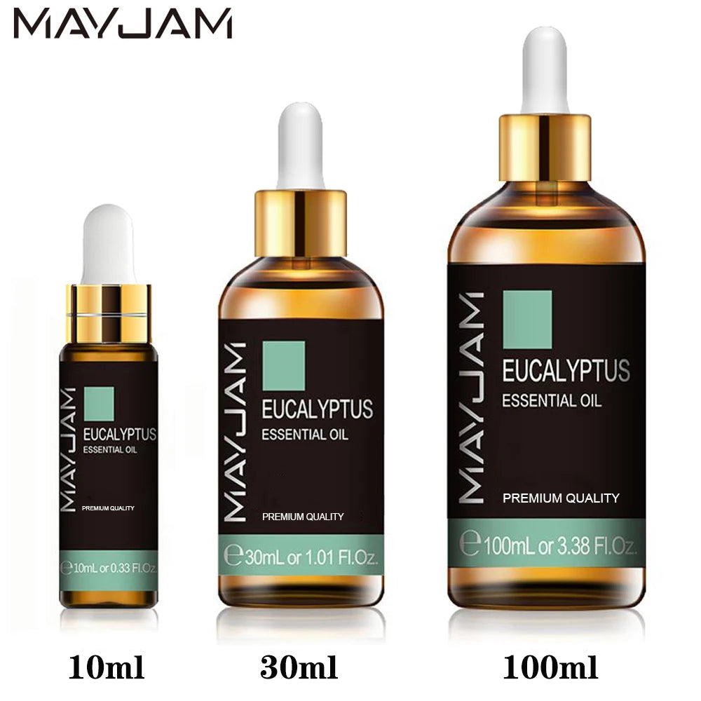 MAYJAM 10ml 30ml 100ml Jasmine Lavender Rose Sandalwood Essential Oil For Perfume Massage Spa Bath Diffuser Aroma Oil