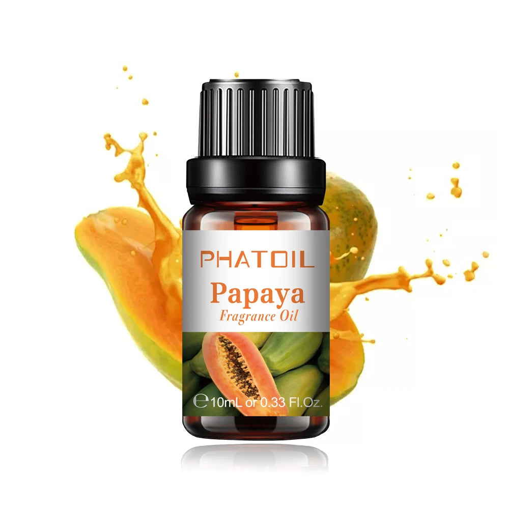 PHATOIL 10ml Strawberry Fragrance Oil Fruit Perfume Making Coconut Tangerine Mango Passion Fruit Watermelon Lemon Fig Aroma Oil