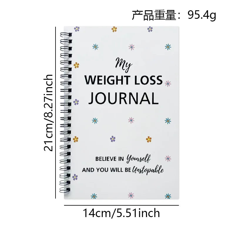 Bview Art Weight Loss Planner & Journal - Fitness Diet Tracker Notebook for Goal Setting, Healthy Lifestyle Organizer