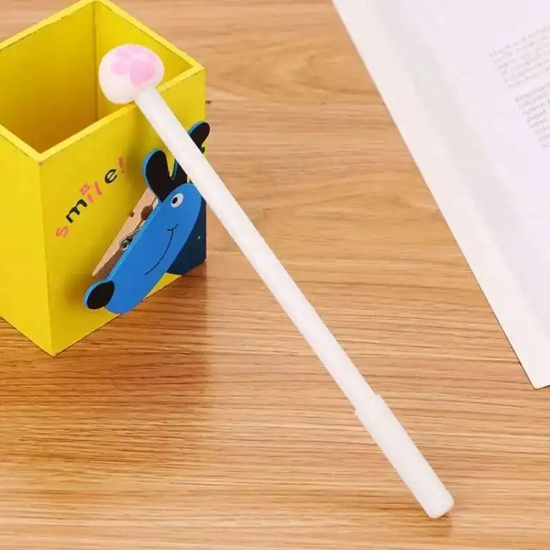 1 Pcs Lytwtw's Cartoon Cat Claw Paw Kawaii Cute School Supply Office Stationery Gel Pen Handles Creative sweet black cat lovely