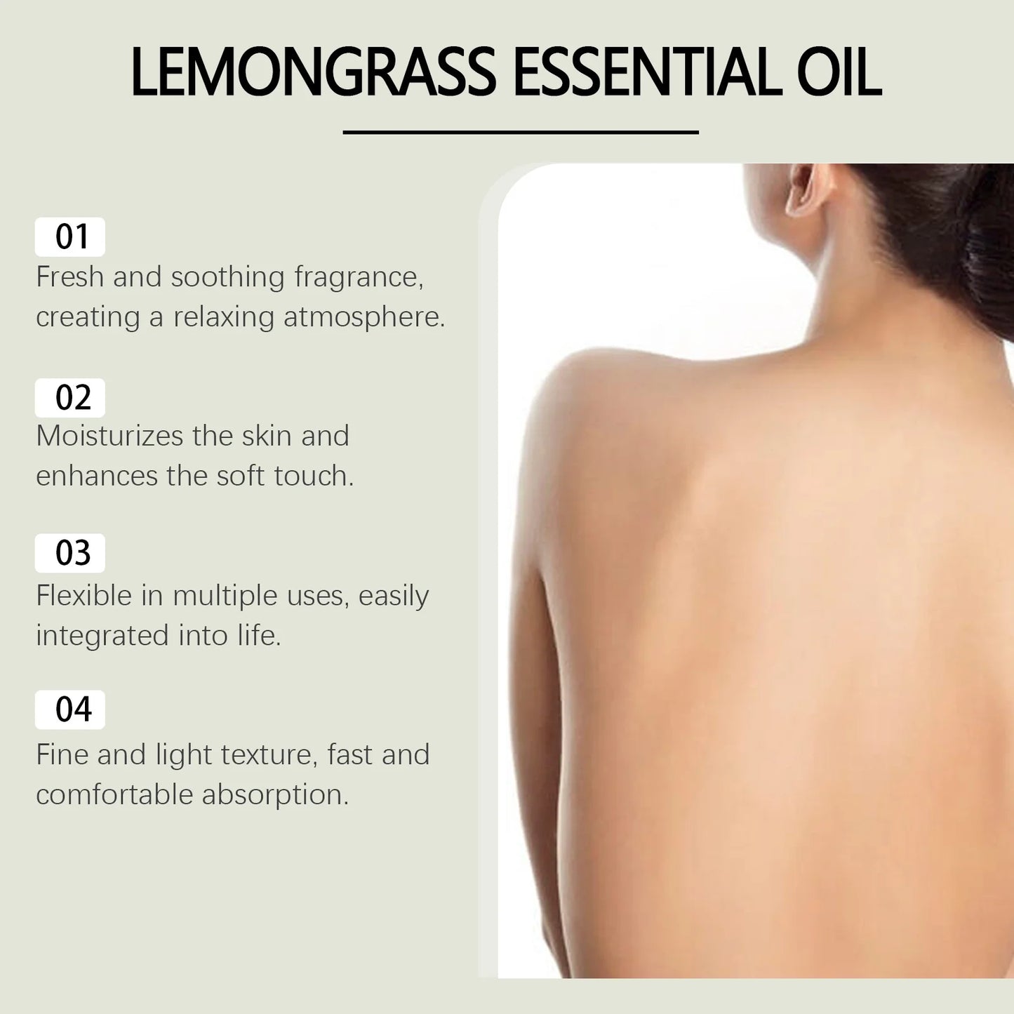 Lemongrass Soothing Essential Oil Moisturizing Brightening Whitening Plant Fragrance Smoothing Refreshing Relaxing Essential Oil