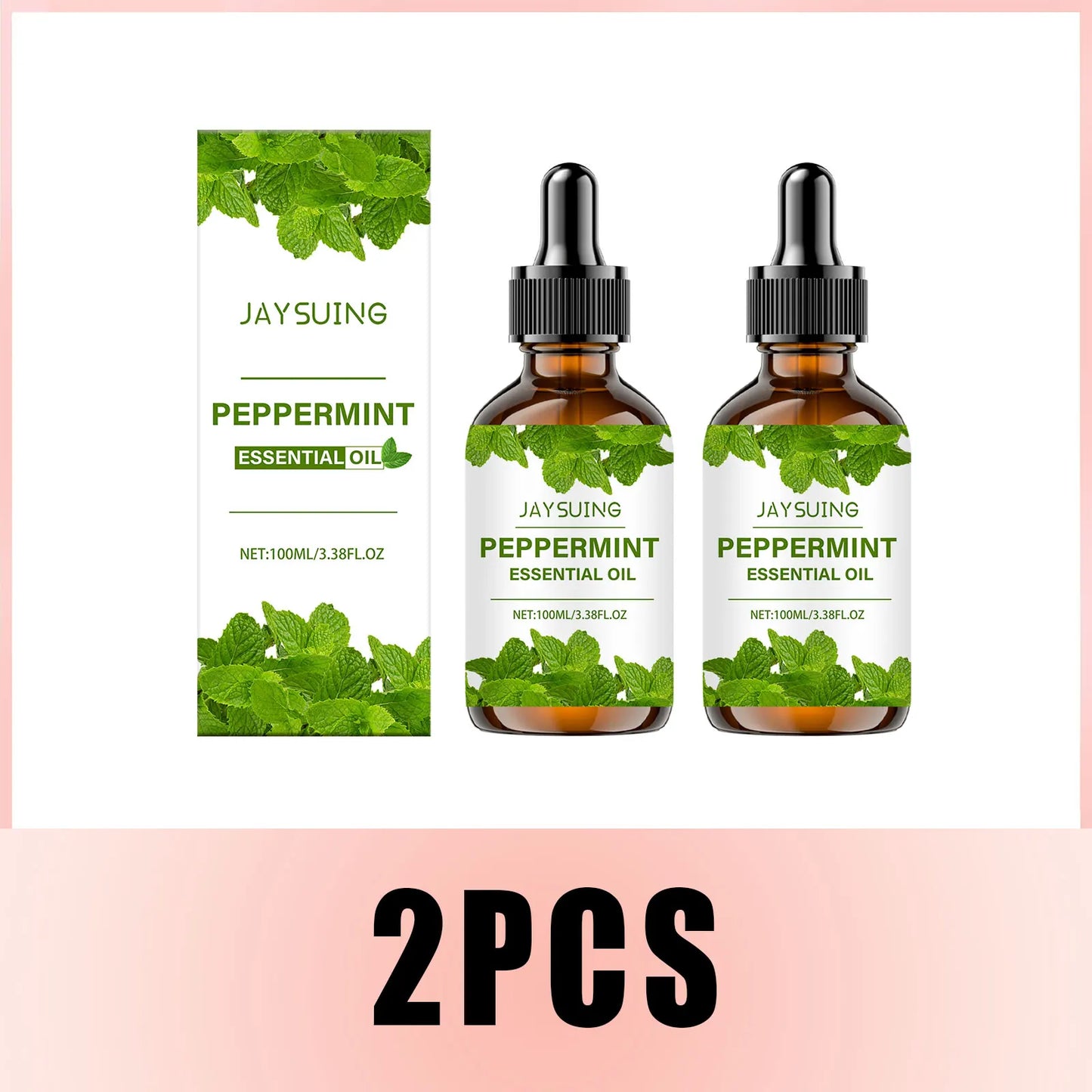 Pure Peppermint Essential Oil Facial Skin Care Body Massage Firming Hydrating Moisturizing Refreshing Aromatherapy Diffuser Oil