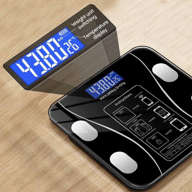 Smart Body Fat Scale for body management and fat loss, smart mode, Bluetooth body fat scale, home weight scale, ultra-precis