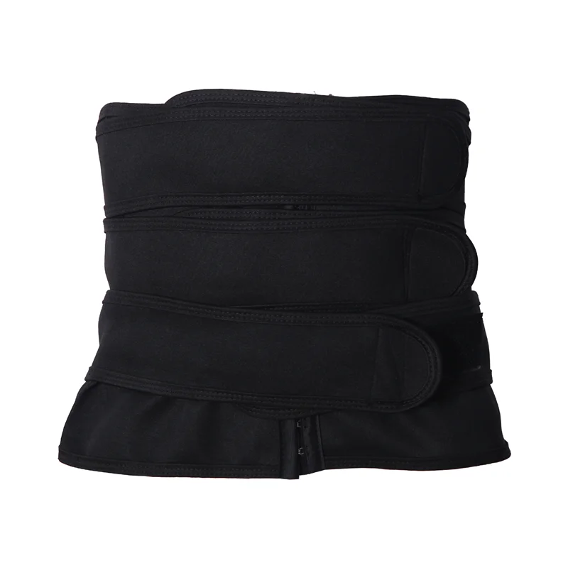 RTSHE-Hot Sweat Waist Slimming Fine-Tuning Zipper Belt Body Shaping Machine Weight Loss Exercise Belt Large Size