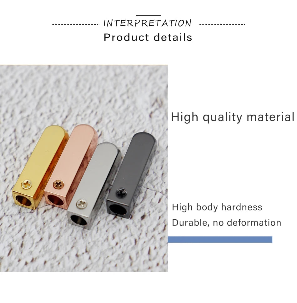 DIY Metal Aglets 4Pcs/Set Sneaker Shoestring Caps Tips for Laces Replacement Mirror Gold Silver Luxury Tape Ends Terminals