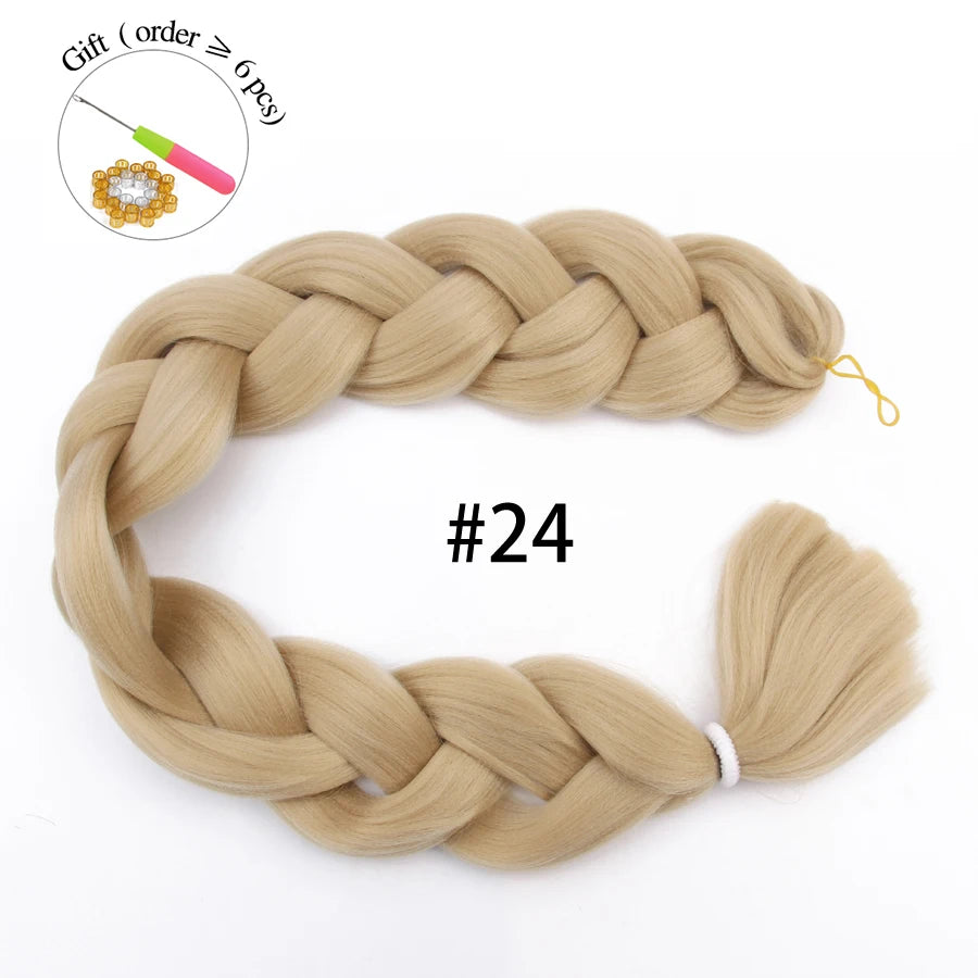 Super Long 165G 200cm Hair Synthetic Jumbo Braiding Hair Extension Heat Resistant Fiber African Ombre Jumbo Braid Hair Women