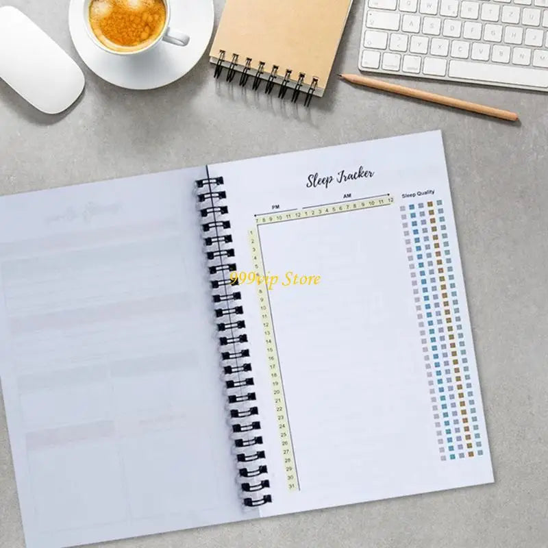 C90C Weight Loss Journal Pounds Lost & Body Measurement Notebook Workout Scheduler Notebook for Workout Mood Sleep Tracking
