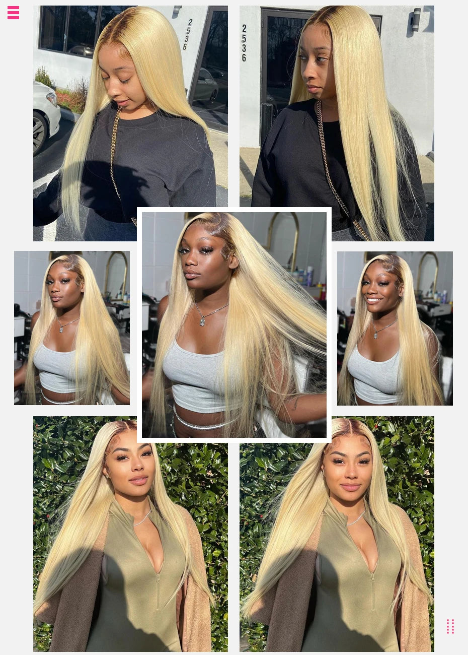 13x6 Lace Frontal Wig 1B 613 Ombre Blonde Full Lace Human Hair Wig Dark Roots Pre Plucked Lace Front Human Hair Wigs for Women