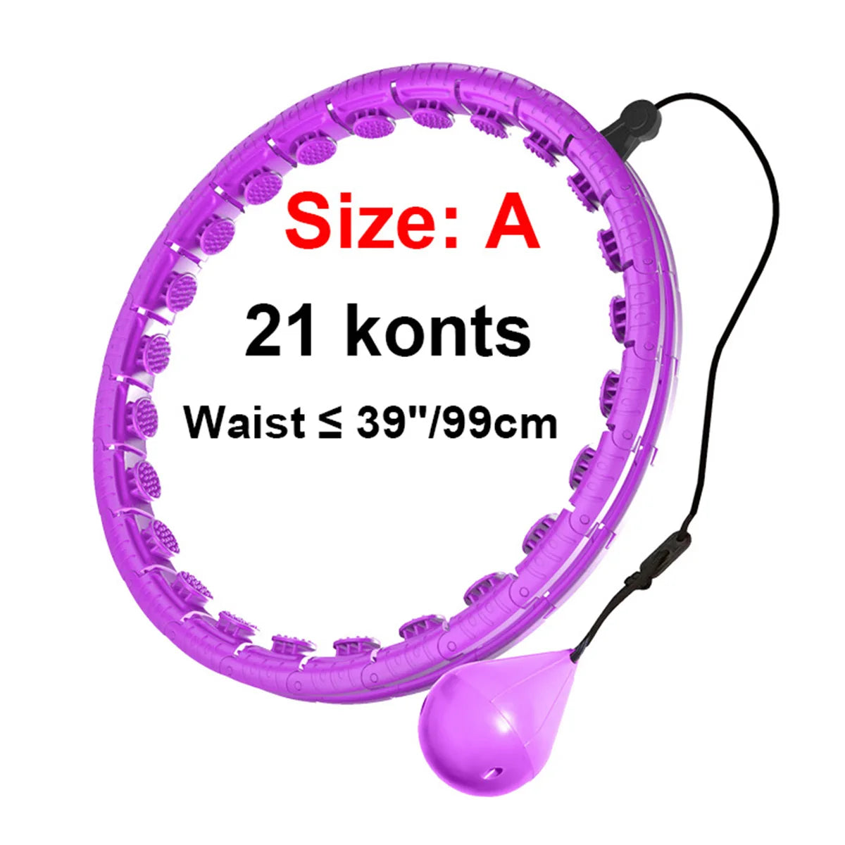 Weighted Massage Fitness Circle Hoops Weight Loss Detachable Links ,Exercise Weight Loss Sport Hoop