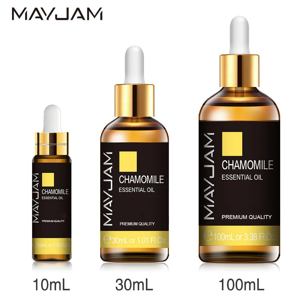 MAYJAM 10ml 30ml 100ml Jasmine Lavender Rose Sandalwood Essential Oil For Perfume Massage Spa Bath Diffuser Aroma Oil