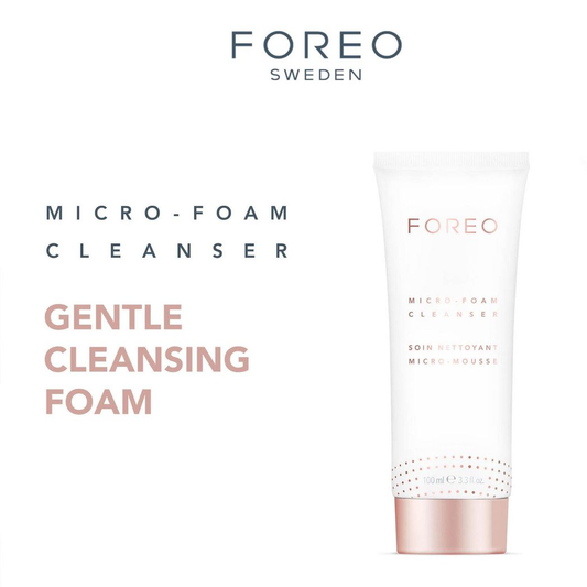FOREO Micro-Foam Cleanser Gentle Foaming Face Wash for All Skin Types, 100ml