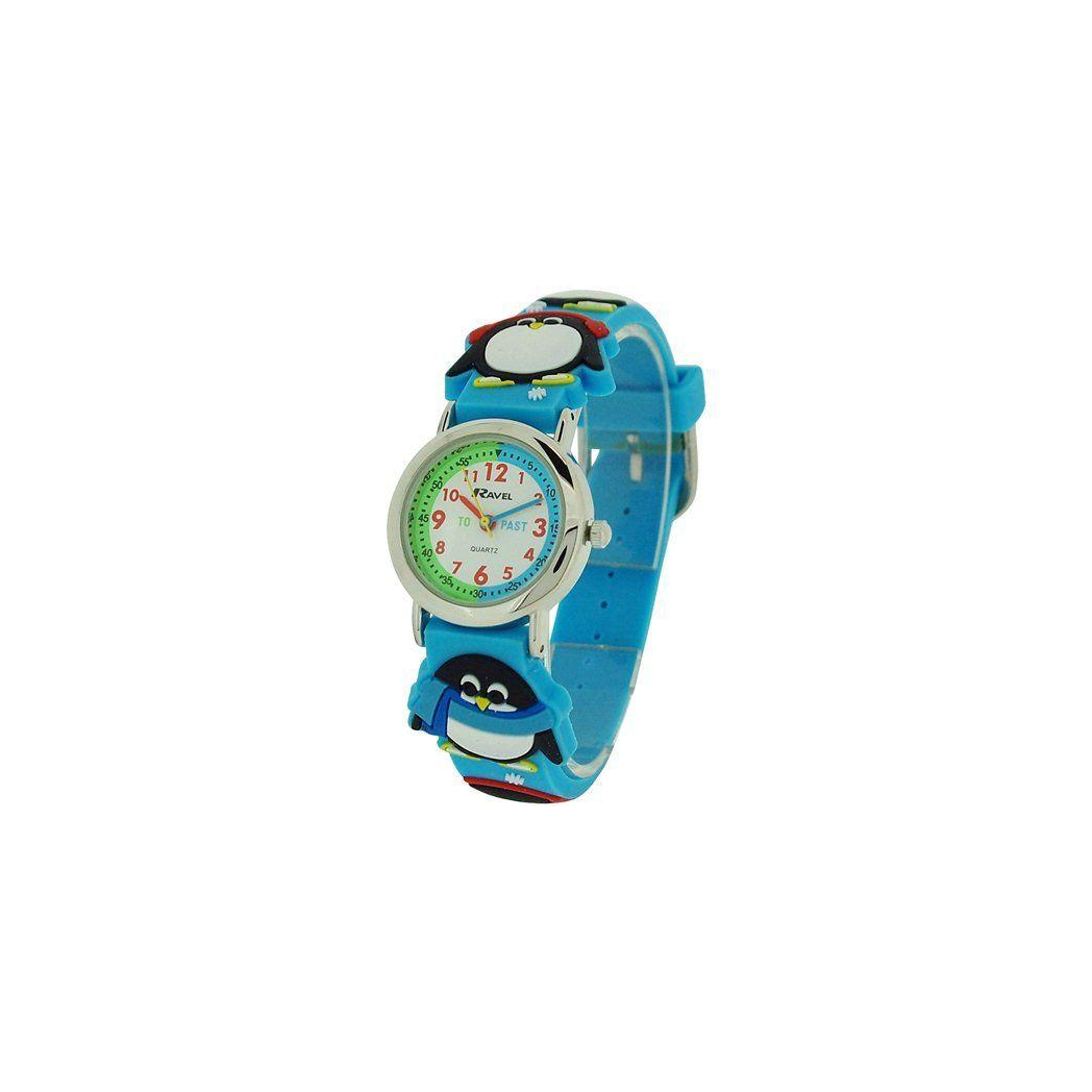 Ravel Children Girls & Boys 3D Cartoon Time Teacher Watch Penguin R1513.72
