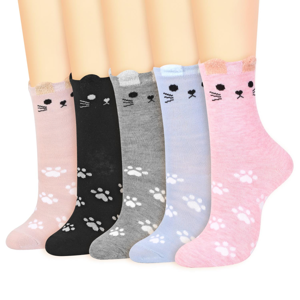 VINSANI CAT SOCKS 5pk 1010412