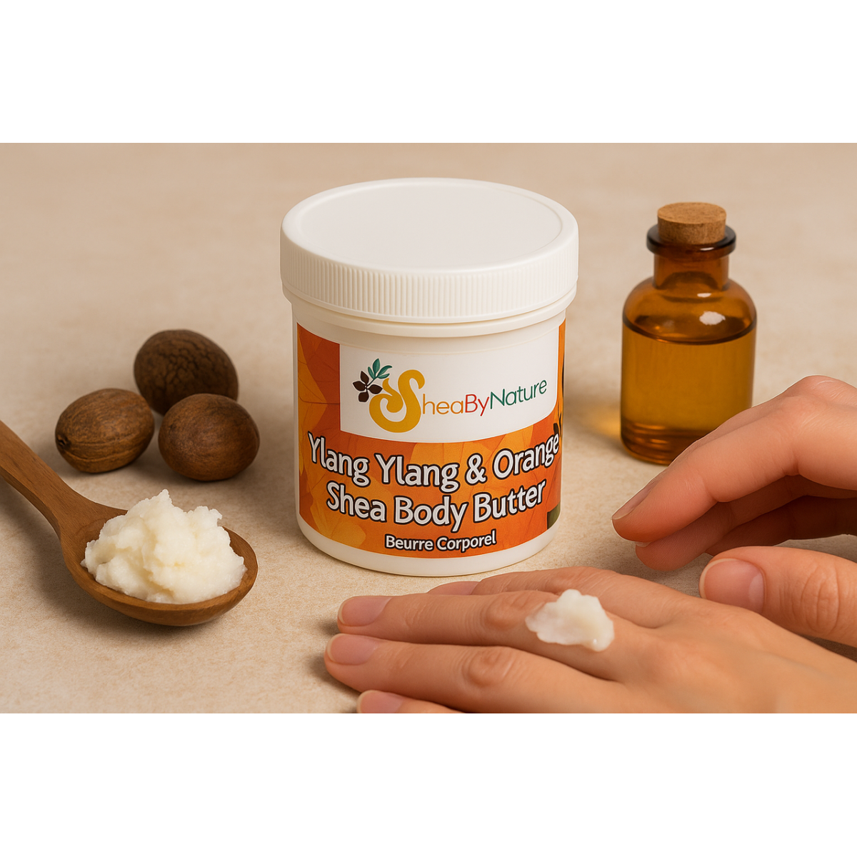 Ylang Ylang & Orange Body Butter with Organic Unrefined, Fair Trade Shea Butter. Intensive Therapy for Very Dry Skin 250g