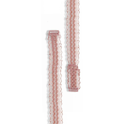 Flo Invisible Shoulder Lace Adjustable Bra Strap One Pair, Pink