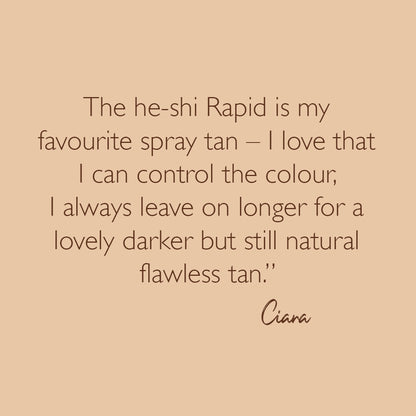 He-Shi Rapid 1 Hour Spray Tan 1L (10%) - Medium to Dark - No Smell