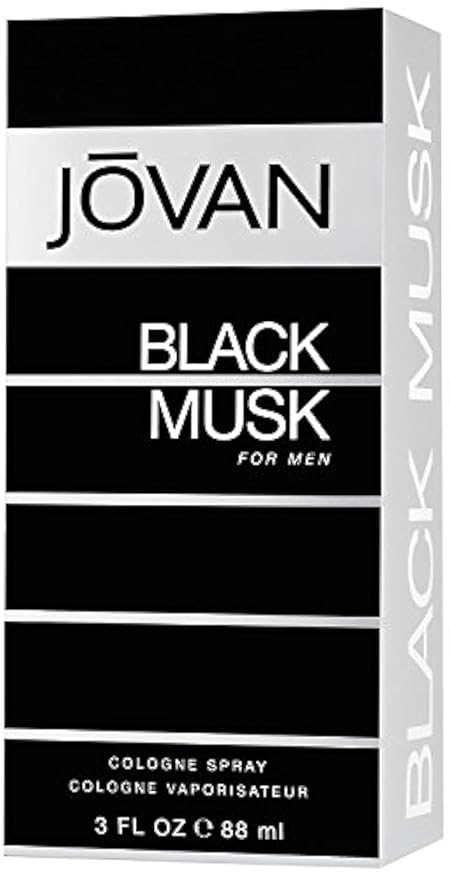 Jovan Black Musk Cologne Spray 88ml - Bold, Seductive Fragrance