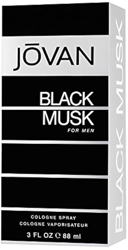 Jovan Black Musk Cologne Spray 88ml - Bold, Seductive Fragrance