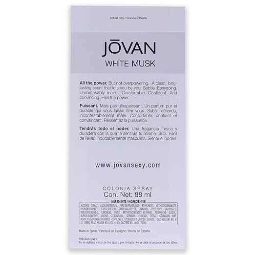 Jovan White Musk  Cologne Spray 88ml