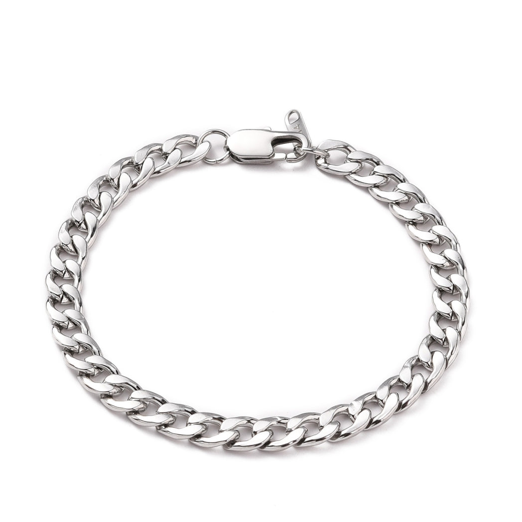 Mens Curb Chain Bracelet