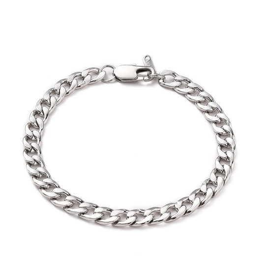Mens Curb Chain Bracelet